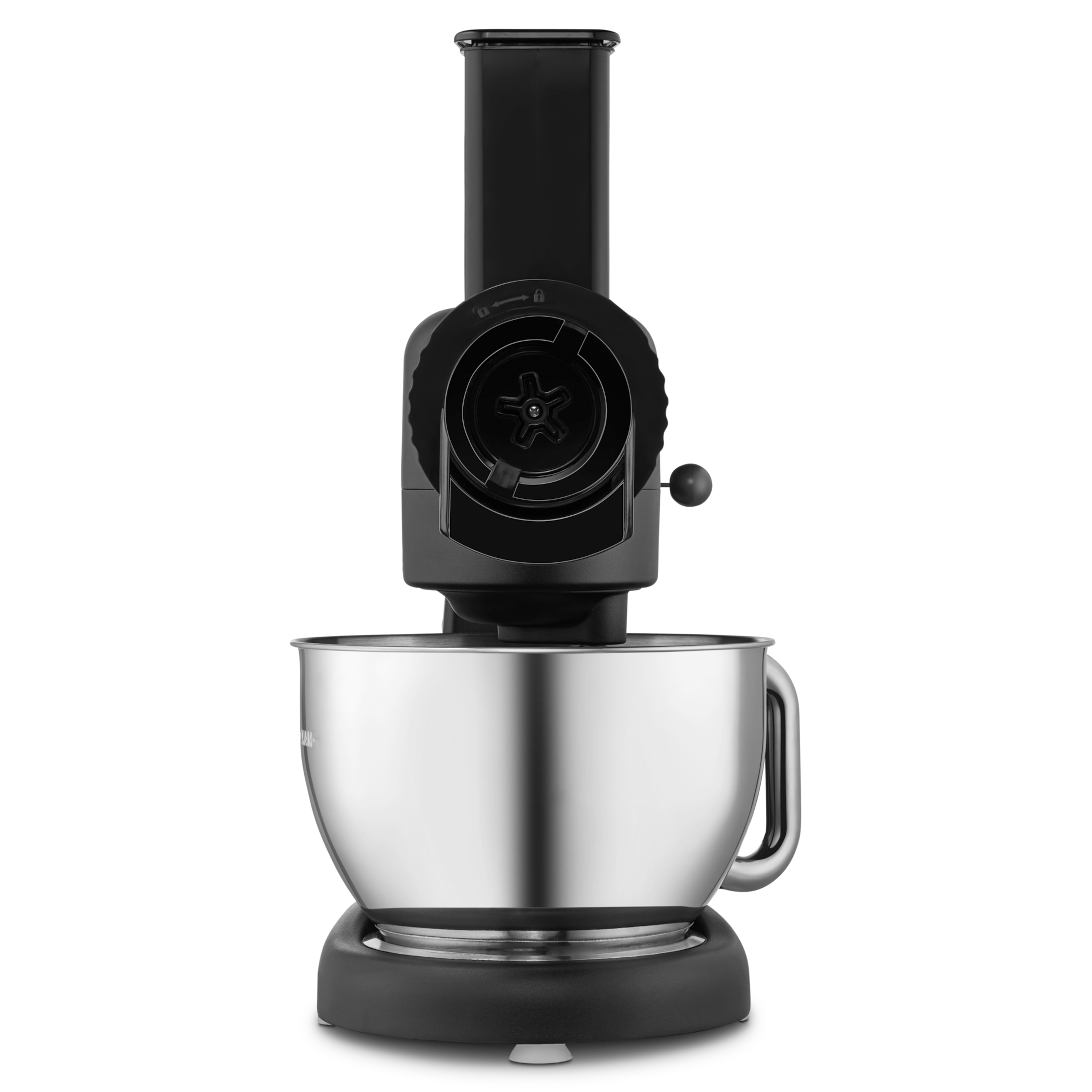 MEDION® LIFE Digitale Küchenmaschine MD12600, 800 W Gleichstrommotor, Energiesparend, Ultraleise, Digitales Sensor-Touch-Display, 4,6 L Edelstahlschüssel, Inkl. Fleischwolf