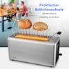 MEDION® MEDION LIFE Toaster MD12103, 2 lange Toastschlitze für bis zu 4 Toasts, LED Sensor-Touch-Display, 7 Bräunungsstufen und 5 Automatikprogramme