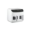 MEDION® LIFE® P20 XXL Twin Doppelzonen-Heißluftfritteuse MD 11760, 100 Rezepte in der Life+ App, 2 separate Garzonen, 9 Automatikprogramme, 8,7 L Gesamt-Nutzinhalt, 2.600 Watt, Temperatur einstellbar bis 200 °C