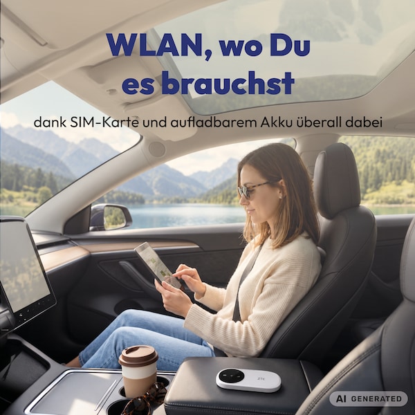ZTE Mobiler Router U10, 4G LTE, Weiß