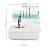 MEDION® LIFE® Overlock-Nähmaschine SO90 (MD19169), 90 Watt Motorleistung, LED Nählicht, Nähen mit 4 Fäden gleichzeitig, umfangreiches Zubehör