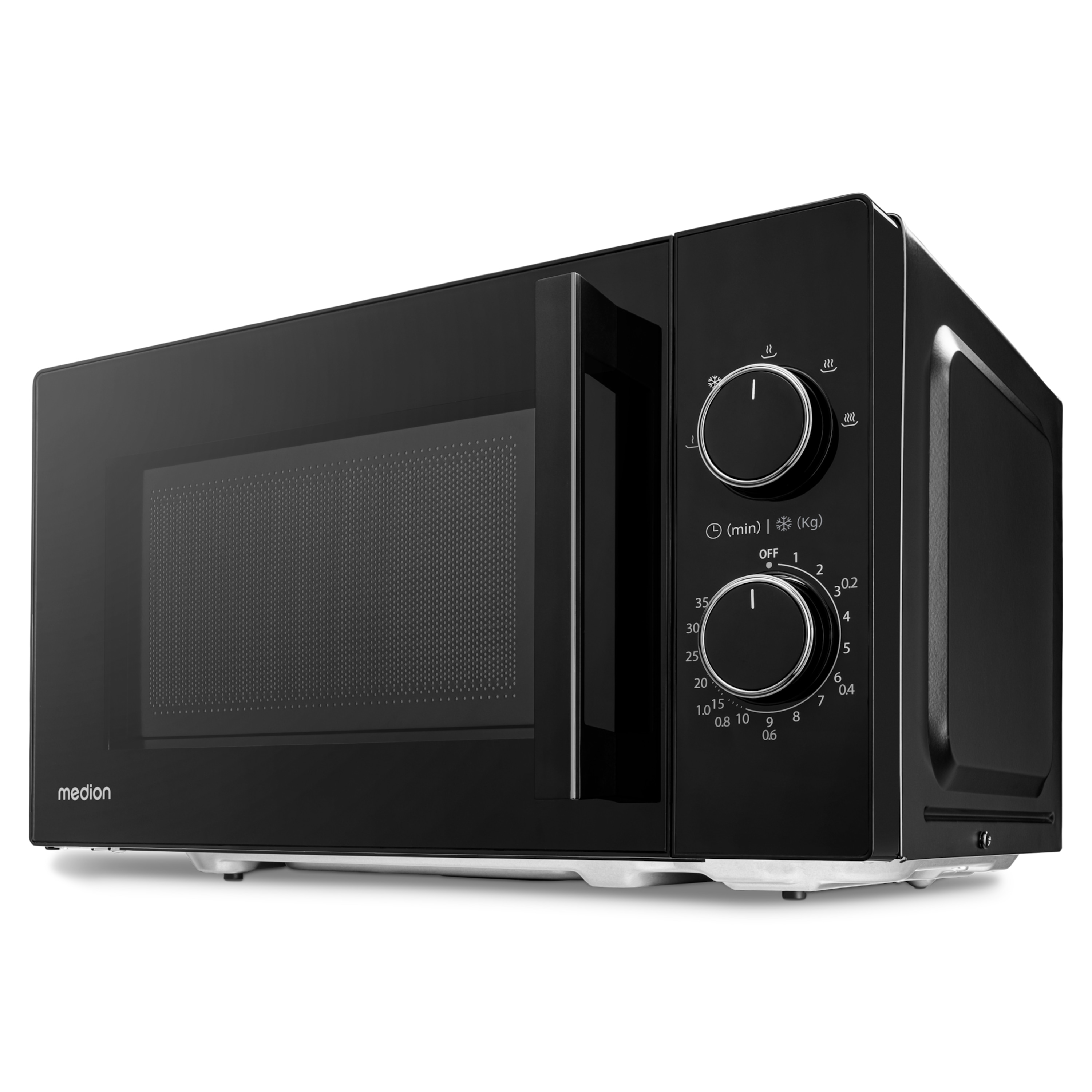 MEDION® LIFE® Mikrowelle MD12011, 800 Watt, 20 L Kapazität, 5 Leistungsstufen, Auftaufunktion