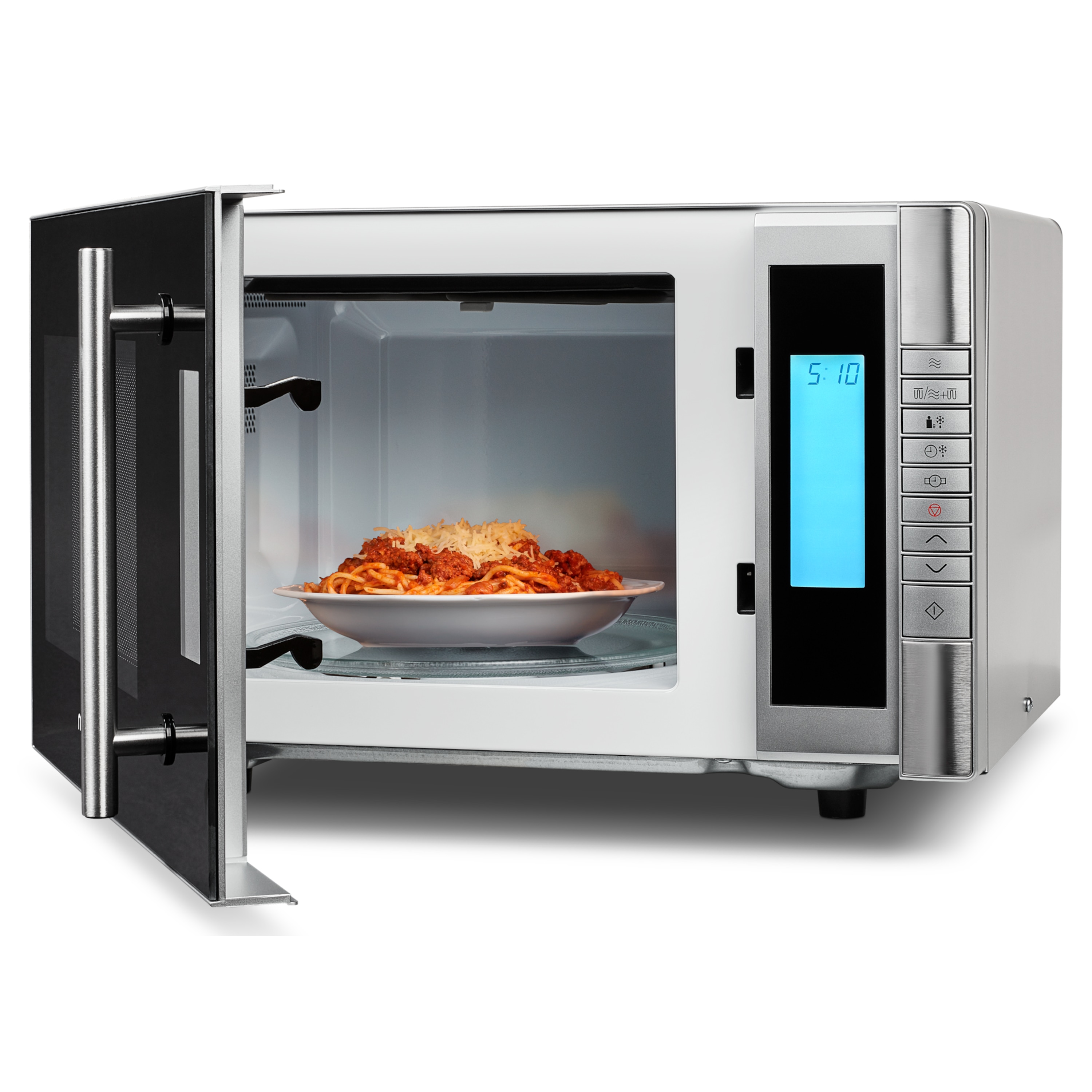 MEDION® LIFE® 2 in1 Mikrowelle MD 14482, Kombination aus Mikrowelle & Grill, 8 Automatikprogramme, 20L Garinnenraum, Auftaufunktion