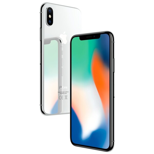 APPLE iPhone X 64 GB (generalüberholt) mit Qi Wireless Charger