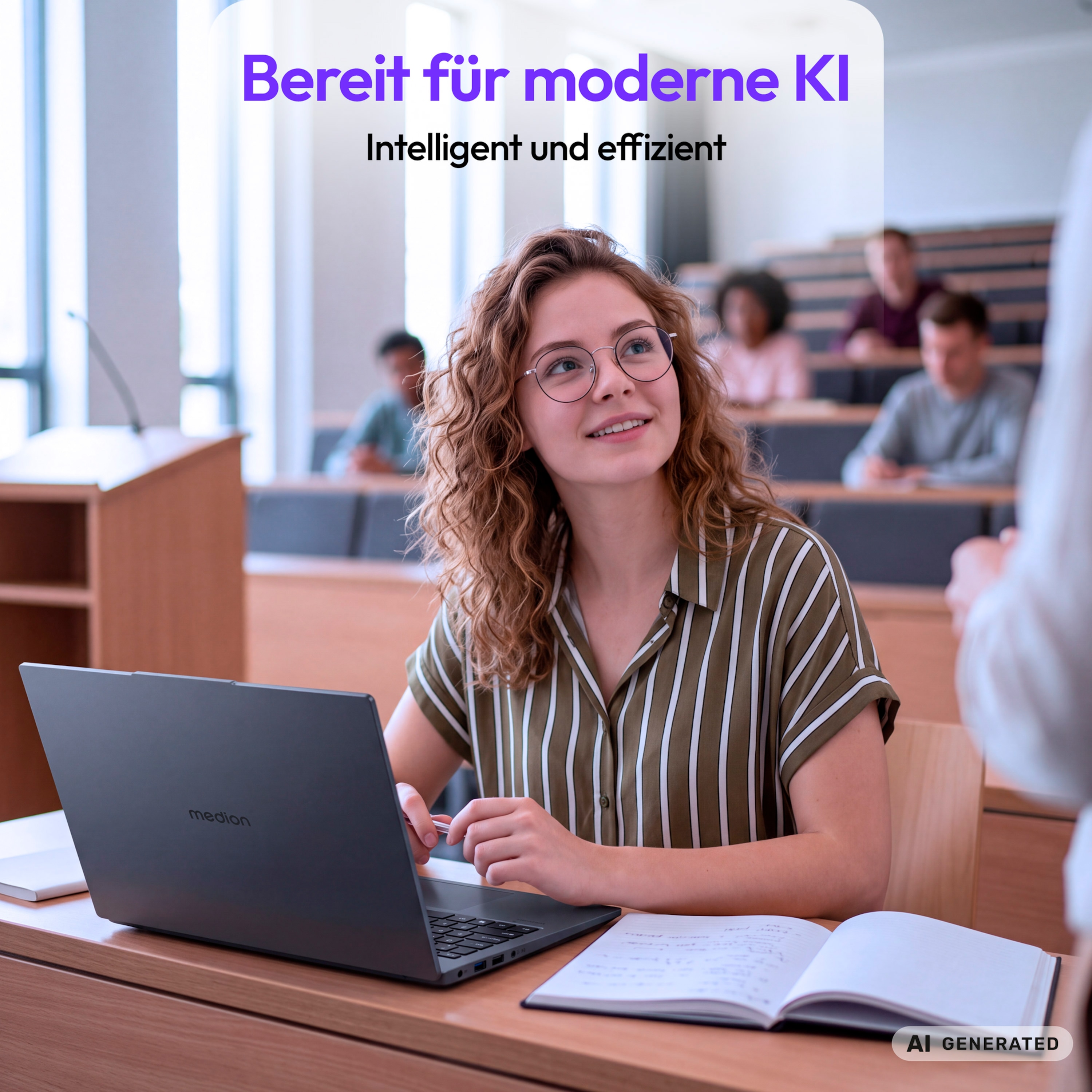 MEDION® Avantum 15 S2 Laptop, Intel® Core™ Ultra 7 258V, Windows 11 Home, 39,5 cm (15,6") FHD Display, 500 GB SSD, 32 GB RAM, KEIN NETZTEIL