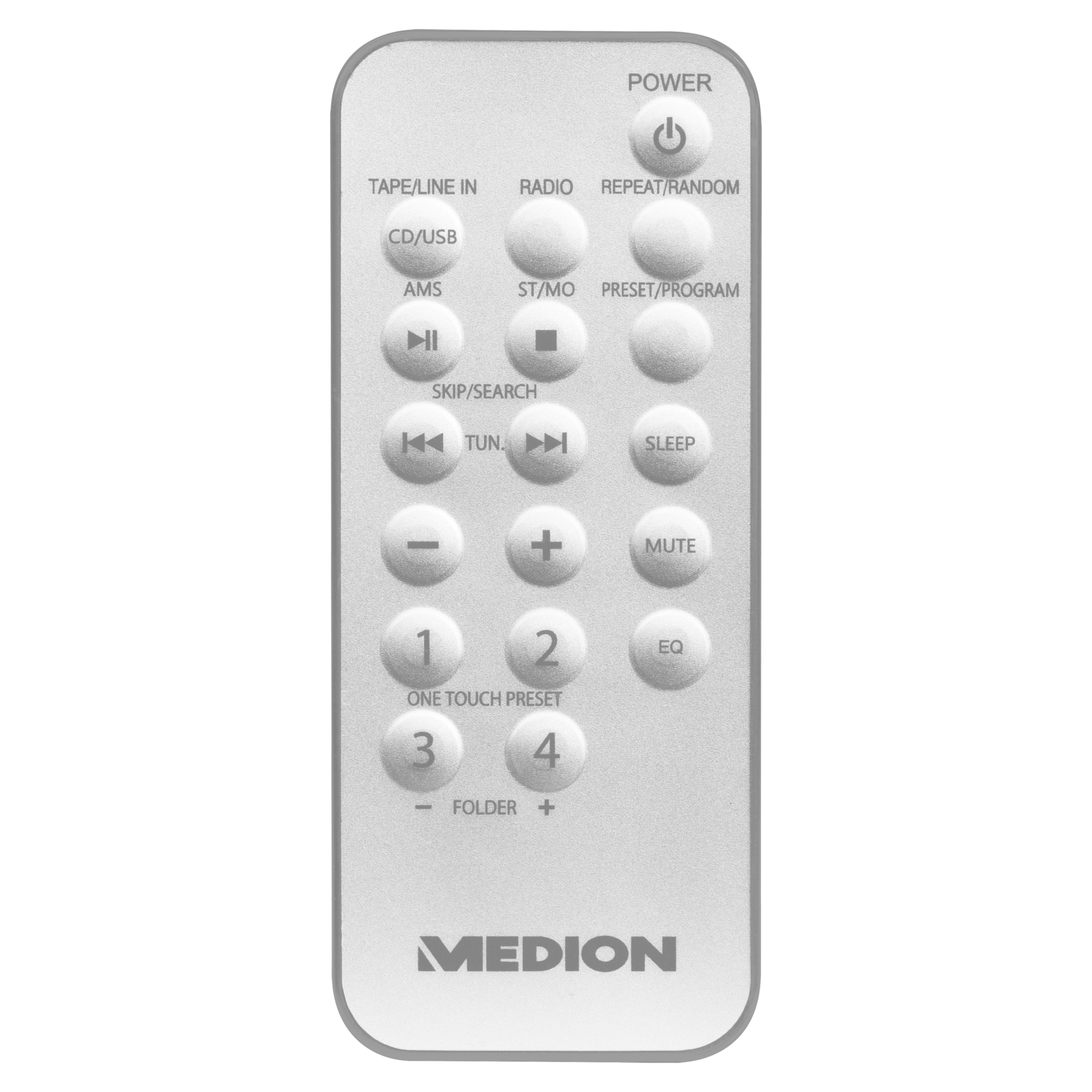 MEDION® LIFE® E64070, CD-Kassetten-Radio mit MP3-Wiedergabe, PLL-UKW Radio, USB Anschluss, CD-R/RW kompatibel, AUX, 2 x 30 W max. Musikausgangsleistung