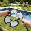 MEDION® LIFE PR1 Poolroboter (MD 100108), Bodenreinigung für Pools, One-Click-Bedienung, Selbstparkfunktion, 120 Min Akkulaufzeit, 2,2 L Filterkapazität, für 80–100 m², inkl. Ladegerät und Haken
