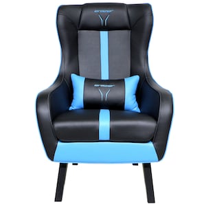 MEDION® ERAZER® X89110 Gaming Sessel, stilvoll und komfortabel, sportliche Optik und hochwertige Materialien, seitliche Rücken- und Beinpolster, Lendenkissen, Controllerfach