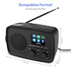 MEDION® LIFE Internetradio IRE-1 (MD89318) schwarz, Empfang von über 40.000 Sendern & 20.000 Podcasts, 5 Watt (RMS), Bluetooth® 5.2 wireless technology, 2,4" (6,1 cm) TFT-Farbdisplay