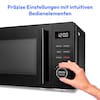 MEDION® LIFE® 2 in 1 Mikrowelle MD12021, 800 Watt Mikrowellenleistung, 1000 Watt Grillleistung, 9 Automatikprogramme, 20 L Kapazität, 5 Leistungsstufen, digitaler 95 min. Timer, Auftaufunktion