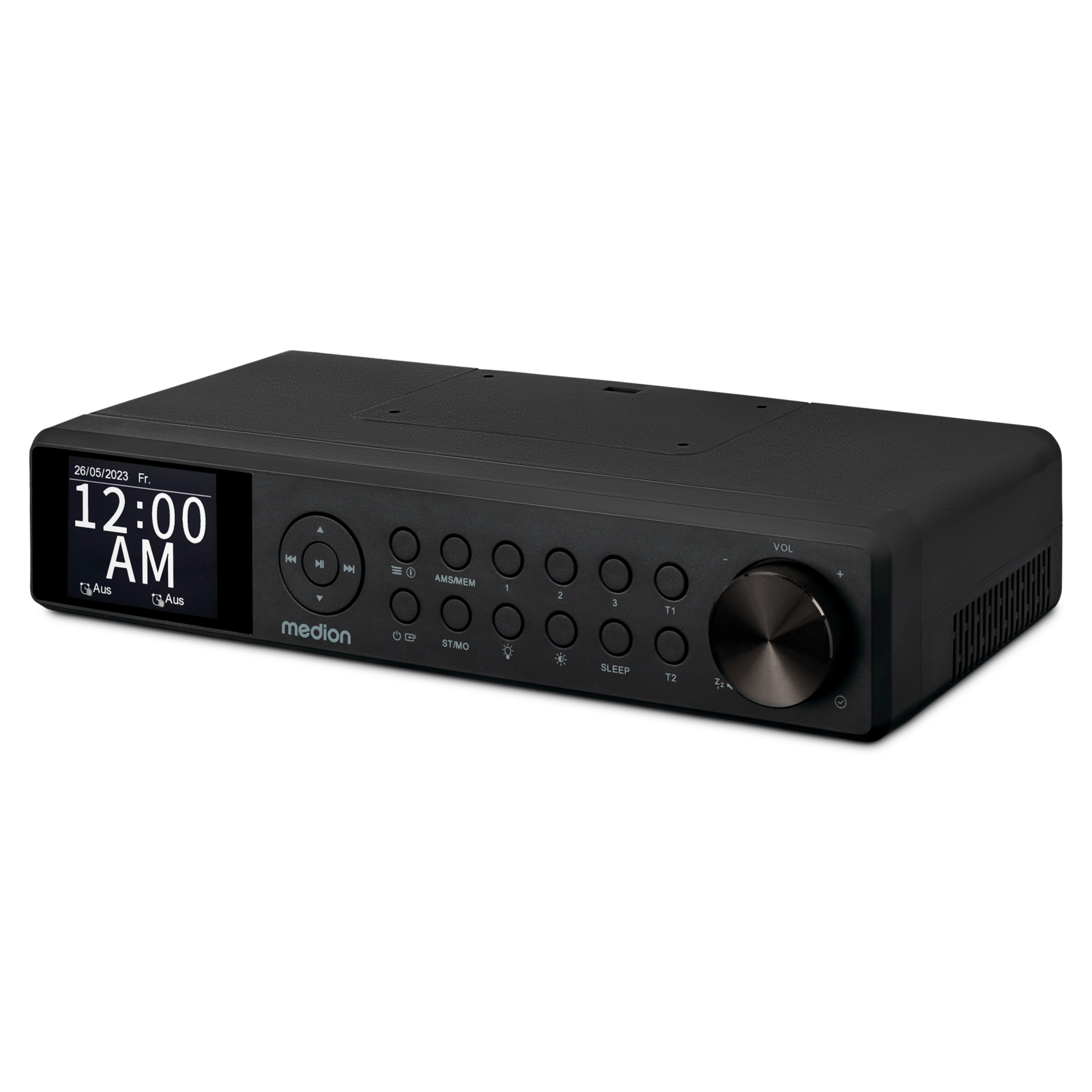 MEDION® LIFE® P66750 DAB+ Premium Küchenradio, 6,1 cm (2,4'') TFT-Farbdisplay, DAB+/PLL-UKW Radio, Bluetooth® 5.0, LED-Beleuchtung, 2 x 3 W RMS
