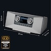 MEDION® LIFE® P85333 Stereo Internetradio, 7,1 cm (2,8'') TFT-Farbdisplay, über 25.000 Internet-Radiosender & viele Podcasts empfangen, DAB+/UKW Radio, Wecker, WLAN, Bluetooth®, Amazon Music, Spotify®-Connect, 2 x 6 W RMS