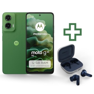 MOTOROLA moto g35 5G, Leaf Green inkl. moto buds, Starlight Blue