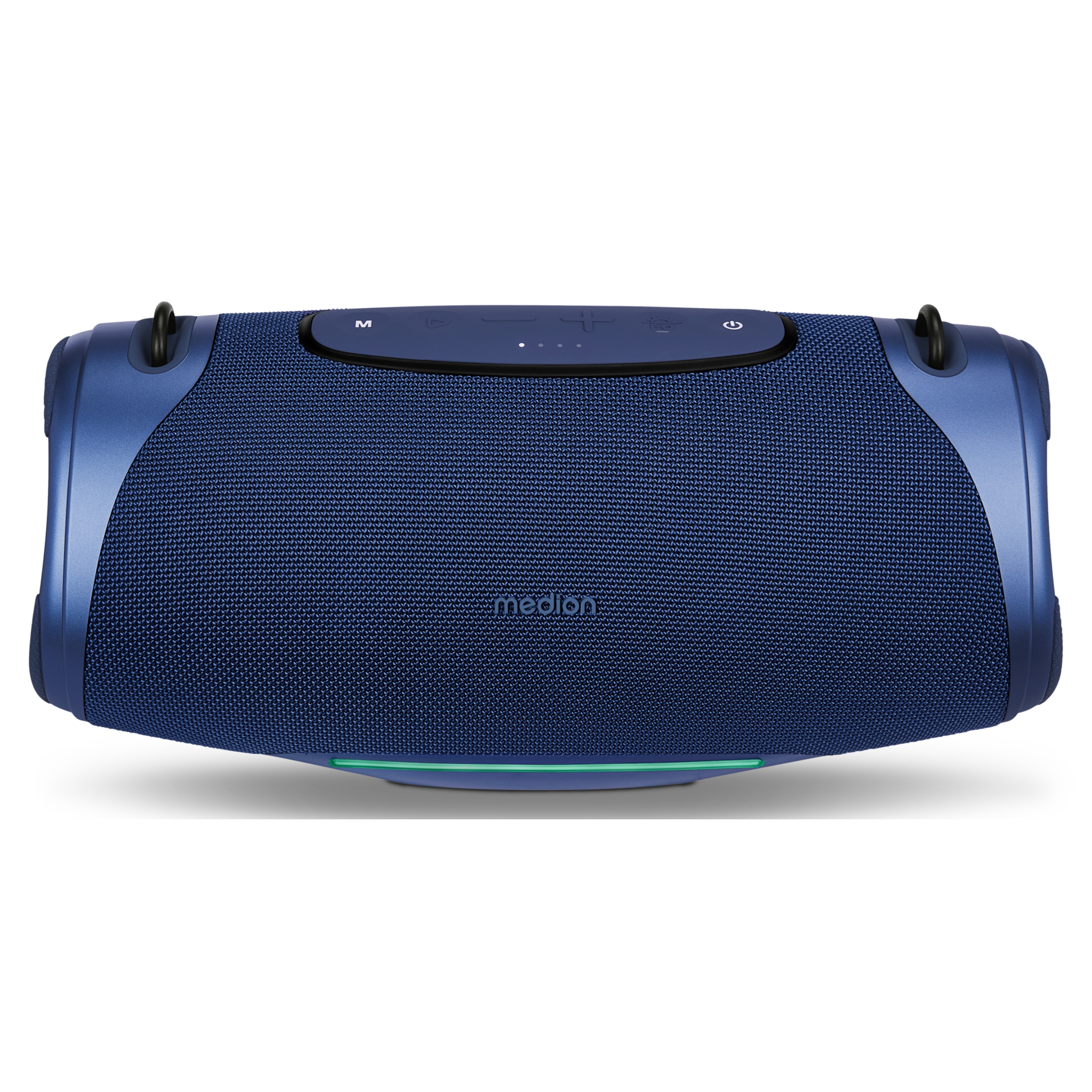 MEDION® LIFE® P61762 Tragbarer Bluetooth® Lautsprecher L, Dual Illuminated & Lightstrip (RGB-Lichteffekte), Bluetooth® 5.3, integrierter Akku mit bis zu 47 Stunden Laufzeit, robustes & mobiles Design, 2 x 25 W RMS