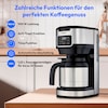 MEDION® LIFE Kaffeemaschine mit Thermoskanne MD11019, 900 Watt Leistung, bis zu 10 Tassen, Timer-Funktion, Touch-Sensir-Bedienfeld