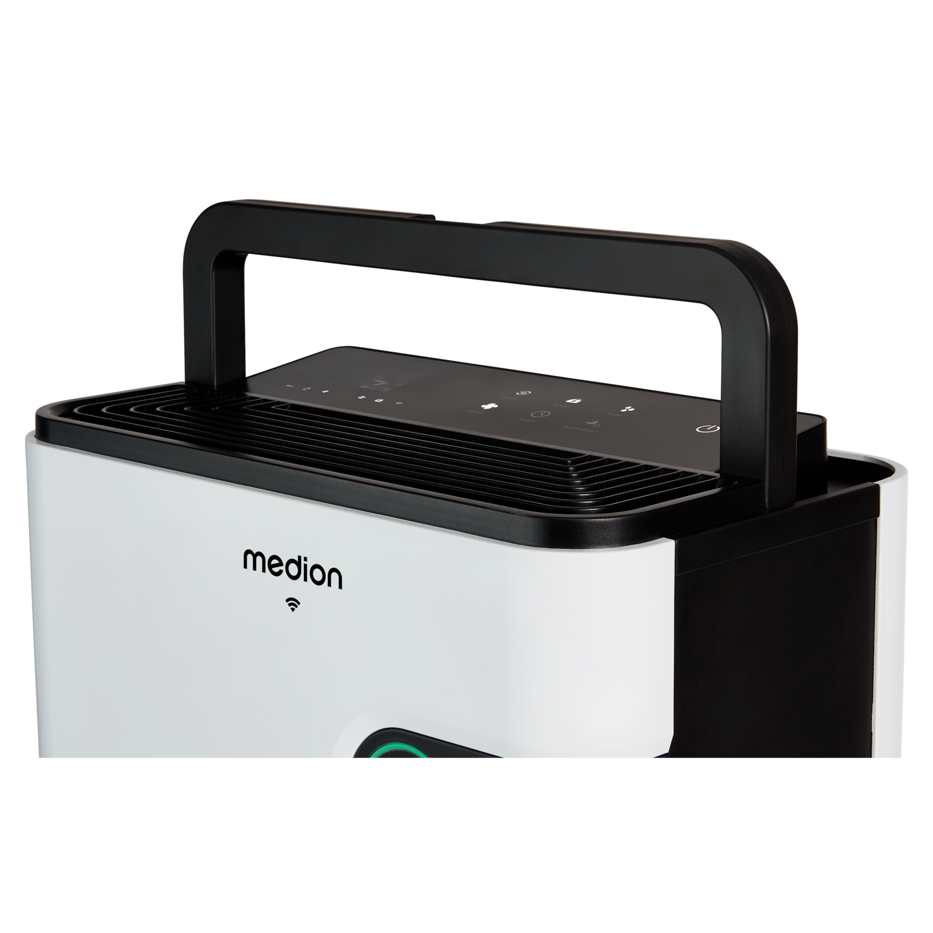 MEDION® Smarter Luftentfeuchter DH30 (MD12044), Steuerung per App, Leistung max. 280W, Volumen Wassertank ca. 5L, 2 Geschwindigkeitsstufen, Touch-Bedienung