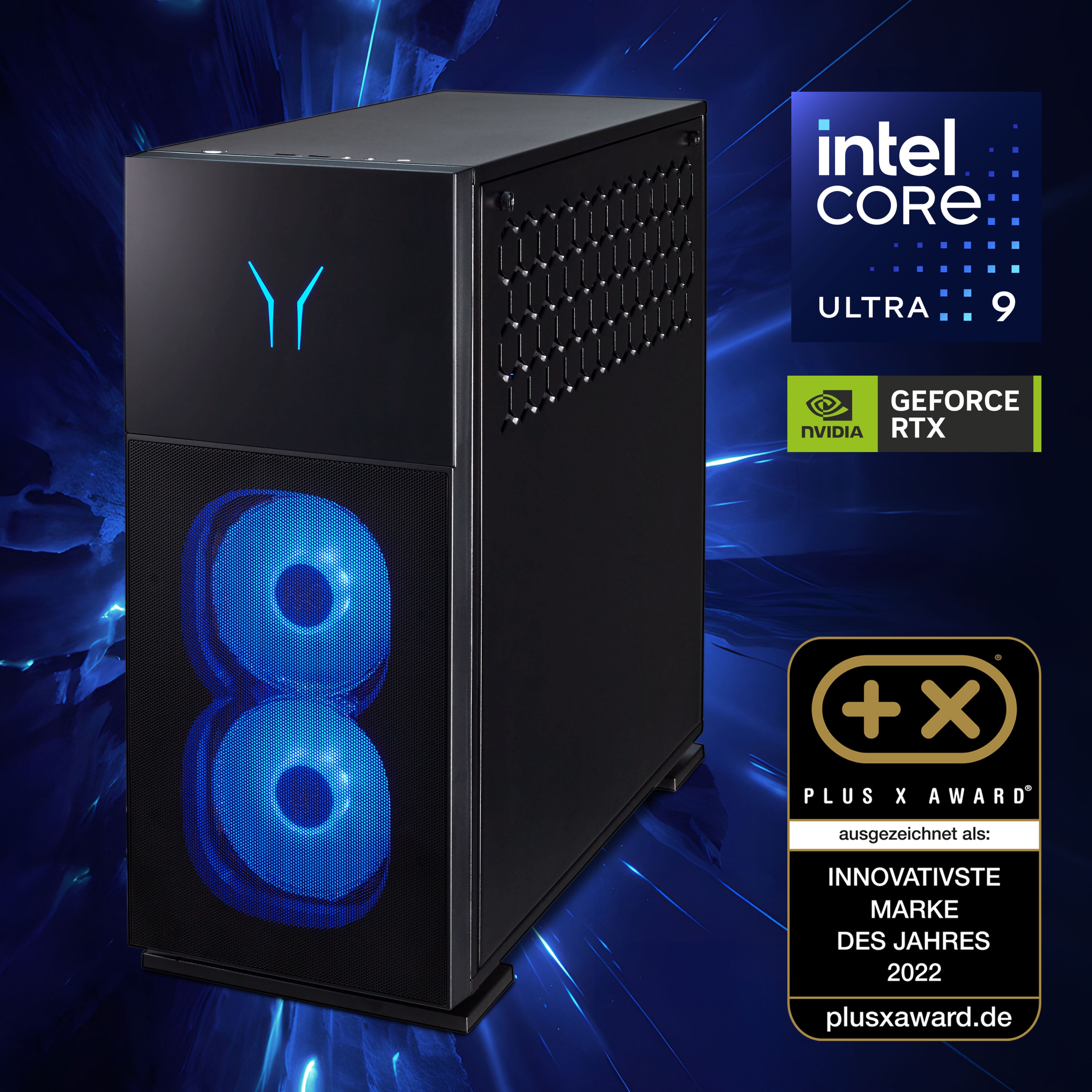 MEDION® ERAZER Mechanic X20 High-End Gaming PC, Intel® Core™ Ultra 9 Prozessor 285K, Windows 11 Home, NVIDIA® GeForce RTX™ 4090, 4 TB SSD, 64 GB RAM