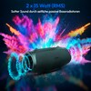 MEDION® LIFE® P61746 Tragbarer Bluetooth® Lautsprecher M, Dual Illuminated (RGB-Lichteffekte), Bluetooth® 5.3, integrierter Akku mit bis zu 42 Stunden Laufzeit, robustes & mobiles Design, 2 x 15 W RMS