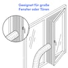 MEDION® Fensterabdichtung für Klimaanlagen (MD100008), bestehend aus: Fenster-Folie und Klettband, für mobile MEDION Klimaanlagen geeignet
