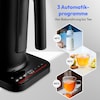 MEDION® LIFE Digitaler Wasserkocher MD12106, 2.200 Watt Leistung, 1,5 Liter Kapazität, LED-Display, LED-leuchtbalken, automatische Programme, Kindersicherung