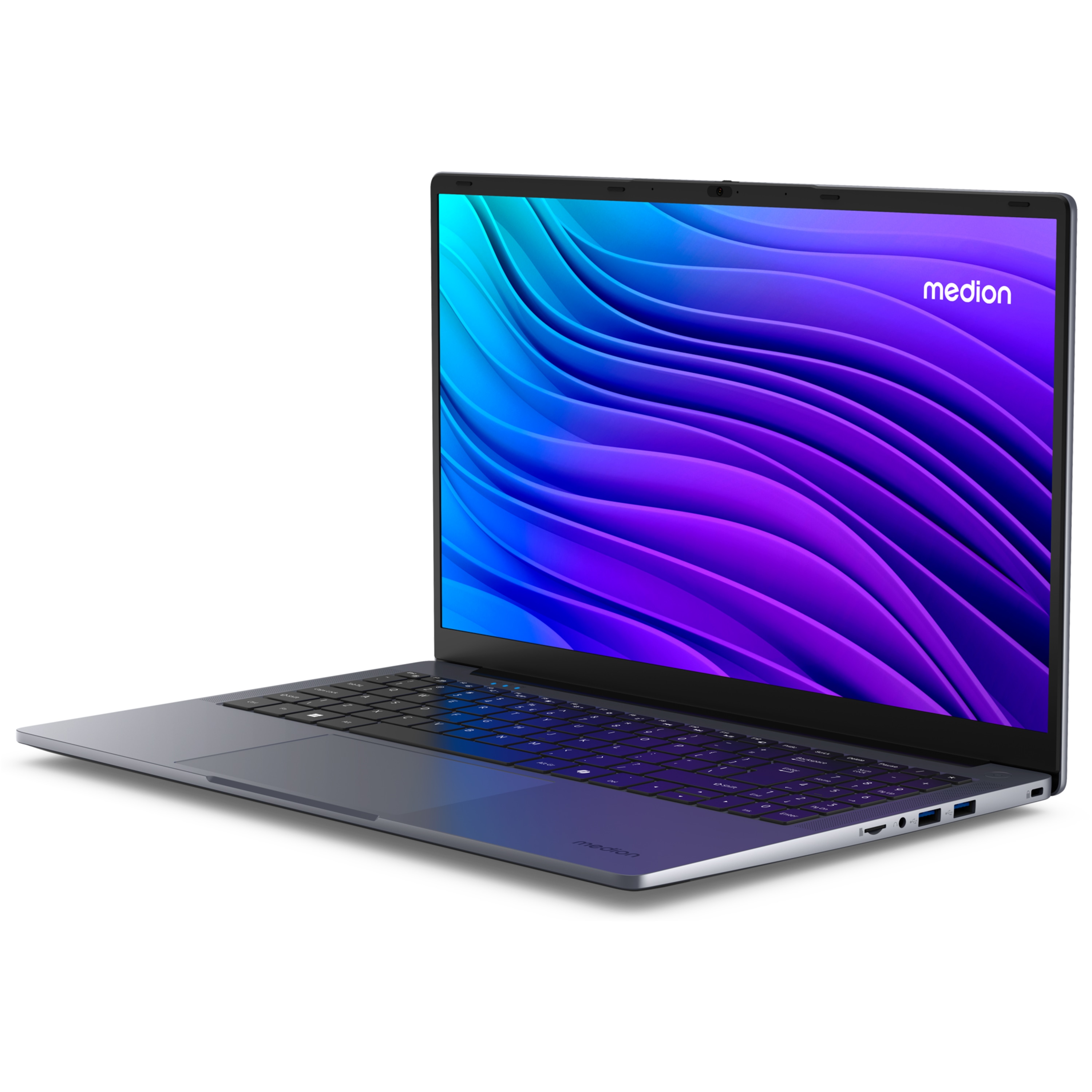 MEDION® E15223 Laptop, Intel® Prozessor N100, Windows 11 Home (S Modus), 39,6 cm (15,6'') FHD Display, 128 GB SSD, 4 GB RAM