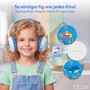 MEDION® LIFE HE-1 Kids Bluetooth Kinderkopfhörer, 3-stufiger Gehörschutz, bis zu 85 Std. Akkulaufzeit, MP3-Player, Bluetooth 5.4, AUX & microSD, LED-Lichtring, austauschbare Designs