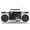 MEDION® LIFE® P66538 Retro-Boombox, DAB+/PLL-UKW Radio, Bluetooth® 5.3 für das Abspielen von Smartphone & Co, CD-Player, Kassettendeck, X-Bass Funktion, 2 x 10 W RMS