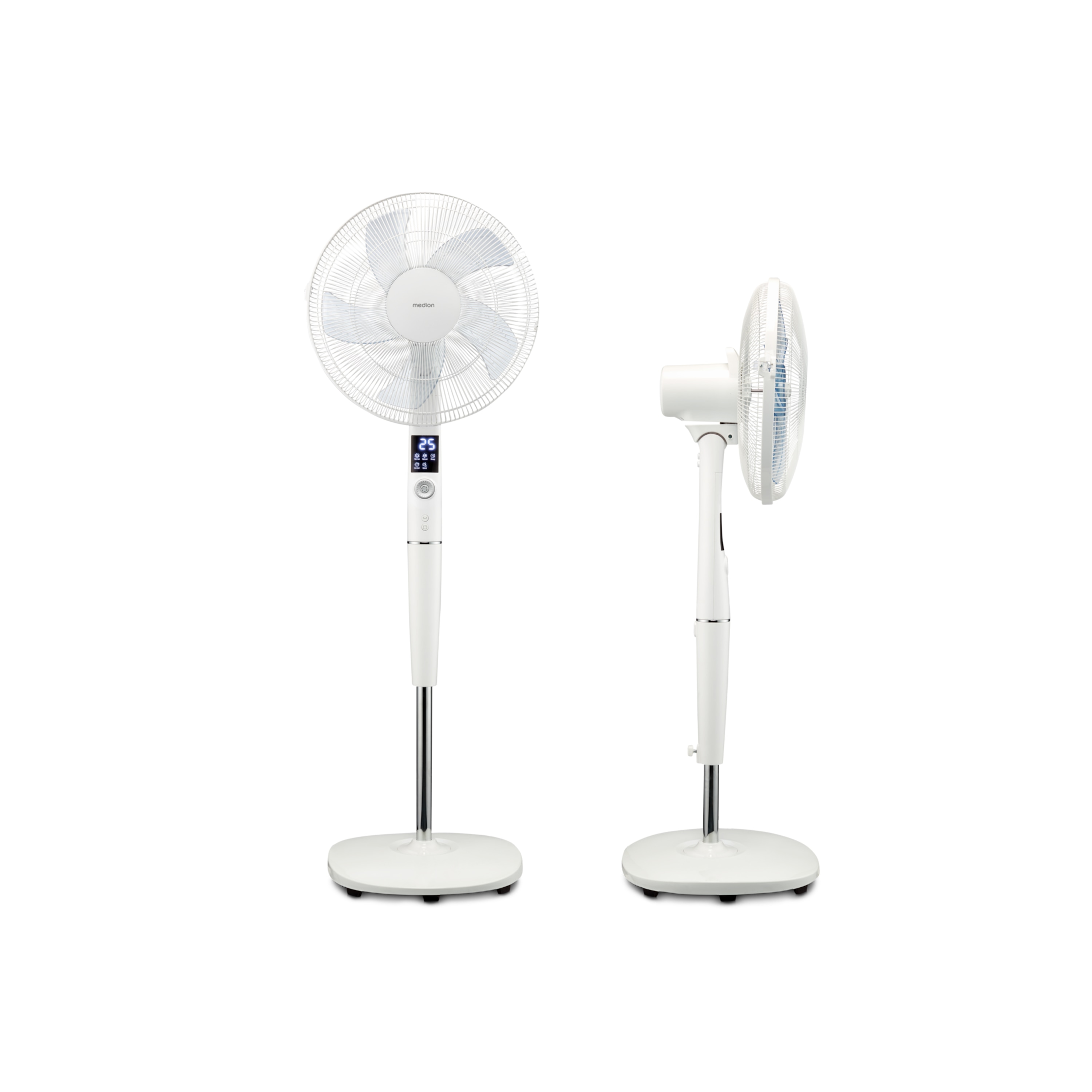 MEDION® LIFE P20 SF Standventilator mit Fernbedienung (MD 11939), 26 Geschwindigkeitsstufen, verstellbare Höhe, horizontale und vertikale Oszillation, Timerfunktion