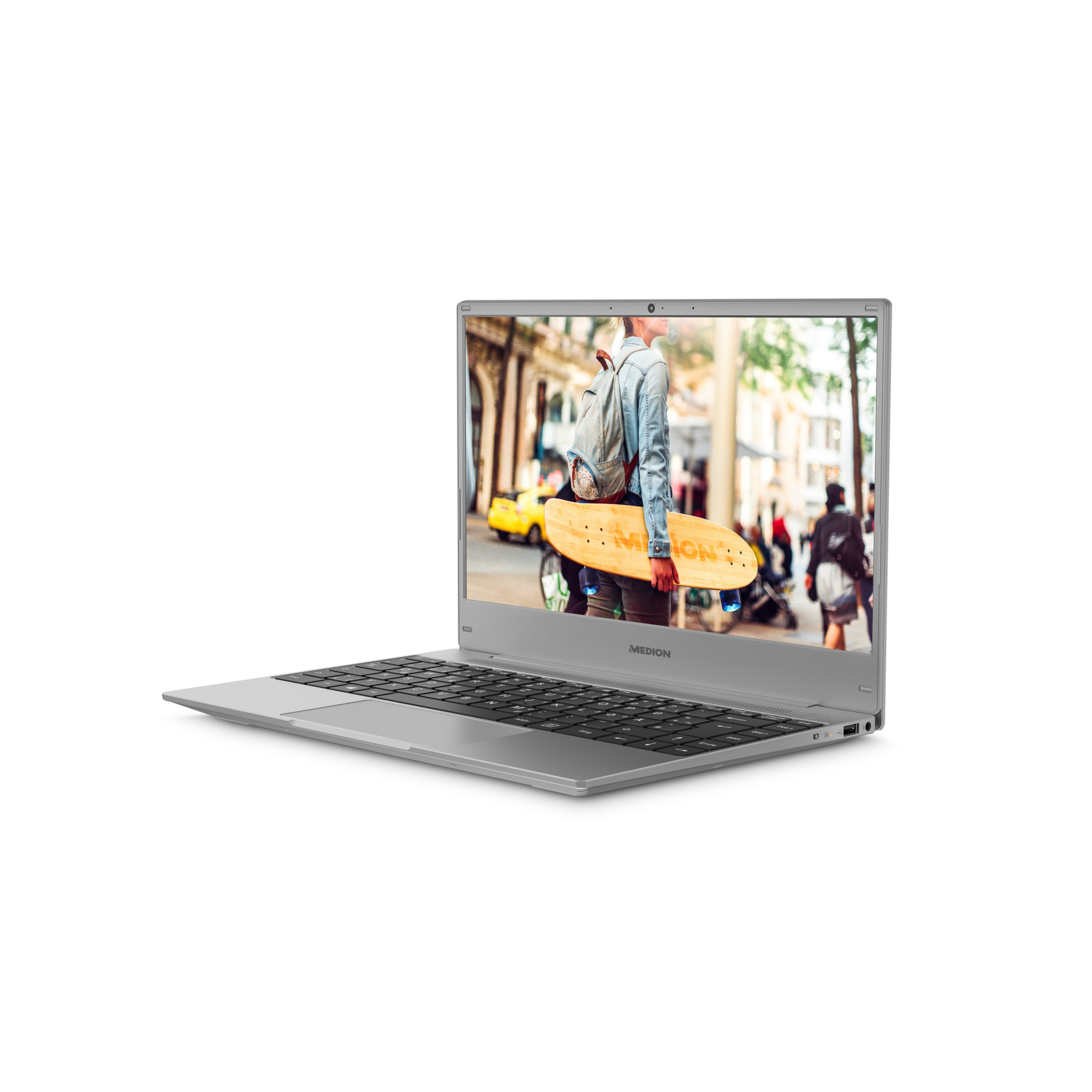 MEDION® E13204 Laptop, Intel® Pentium® Silver N5030, Windows 11 Home (S Modus), 33,7 cm (13,3'') FHD Display, 128 GB SSD, 4 GB RAM
