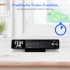 MEDION® LIFE® P66750 DAB+ Premium Küchenradio, 6,1 cm (2,4'') TFT-Farbdisplay, DAB+/PLL-UKW Radio, Bluetooth® 5.0, LED-Beleuchtung, 2 x 3 W RMS