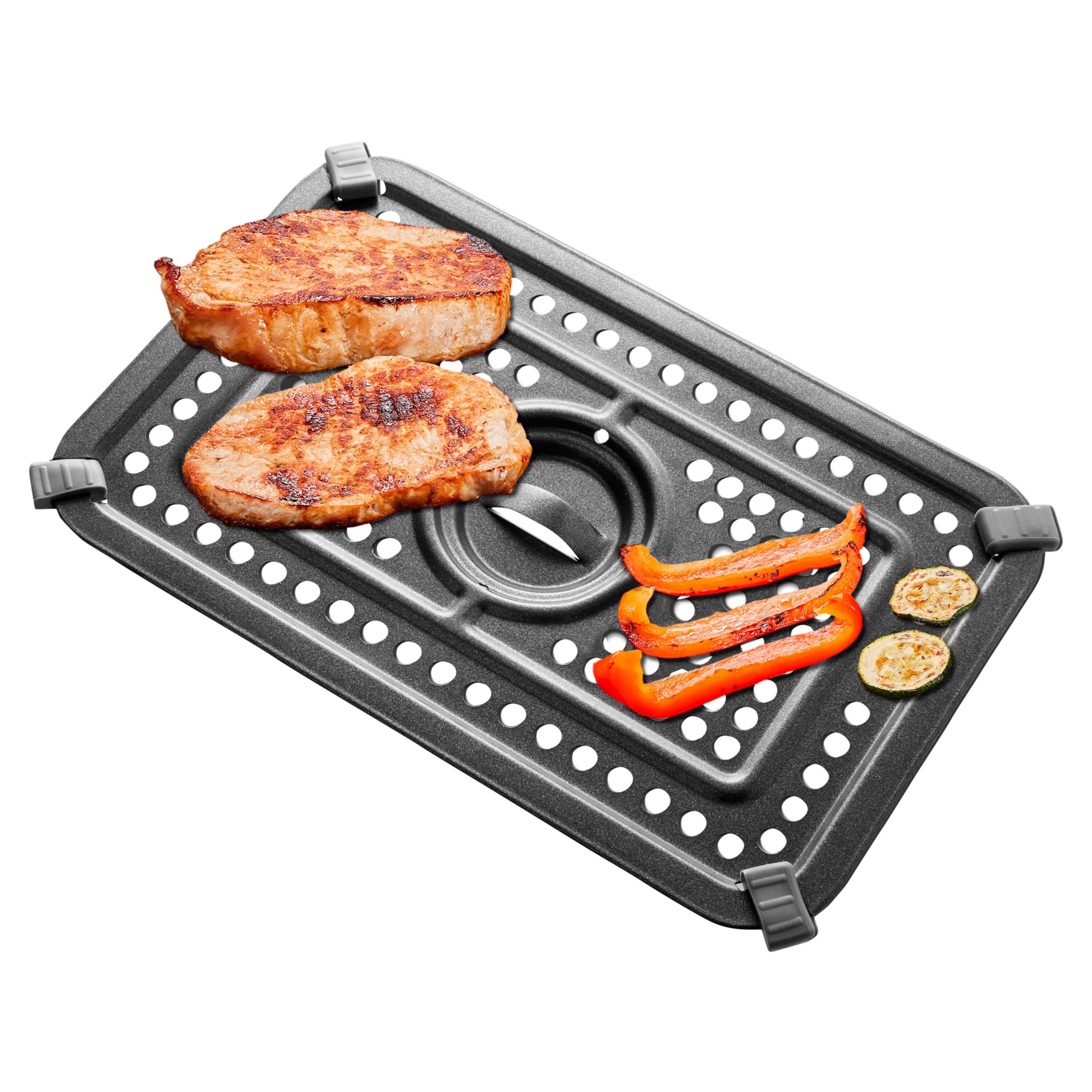 MEDION® LIFE® P20 XXL Twin Doppelzonen-Heißluftfritteuse MD 11760, 100 Rezepte in der Life+ App, 2 separate Garzonen, 9 Automatikprogramme, 8,7 L Gesamt-Nutzinhalt, 2.600 Watt, Temperatur einstellbar bis 200 °C