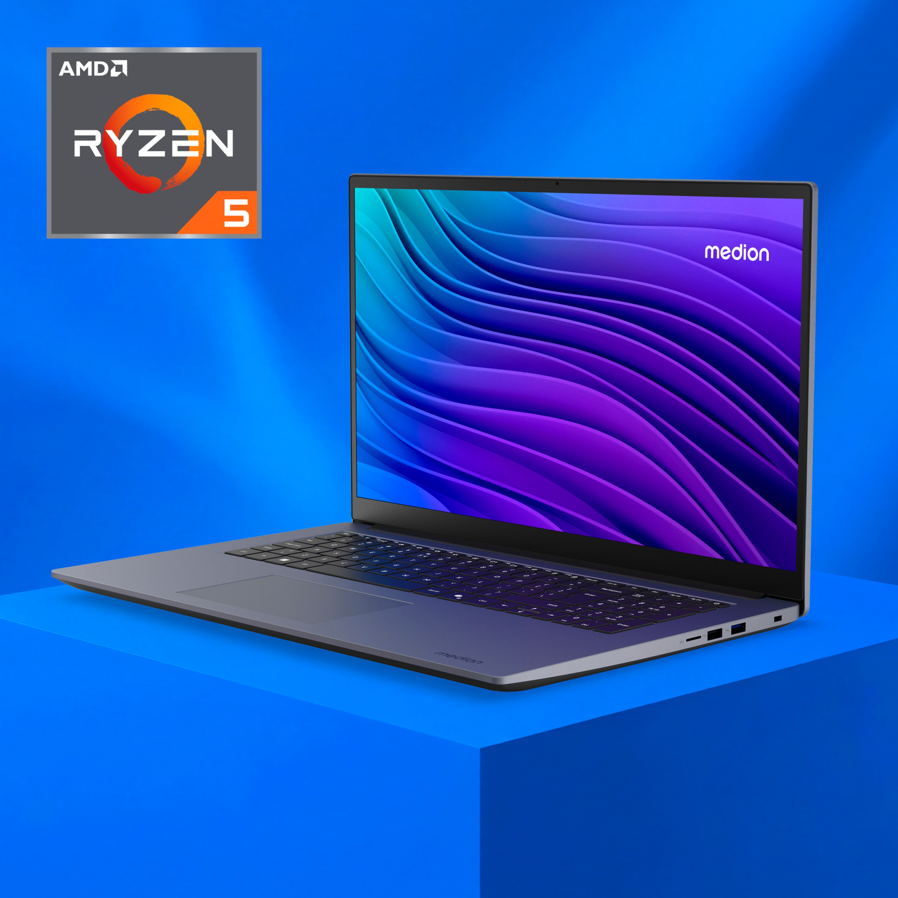 MEDION® Avantum 17 E1 Laptop, AMD Ryzen™ 5 7430U , Windows 11 Home, 43,9 cm (17,3") FHD Display, 1 TB SSD, 16 GB RAM