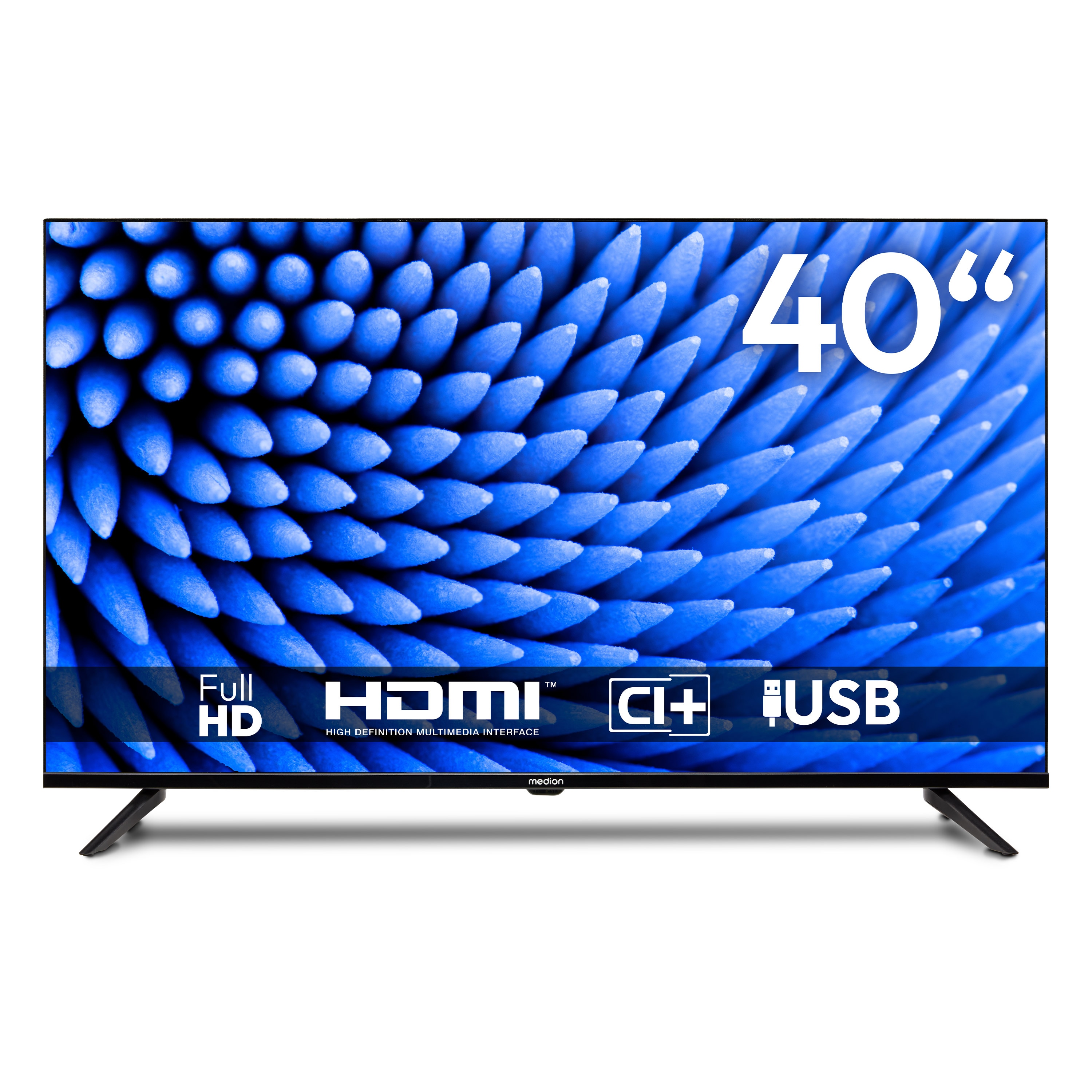 MEDION® LIFE MD 840000 TV, 100,3 cm (40''), Full HD, HD Triple Tuner, integrierter Mediaplayer, CI+ Schnittstelle