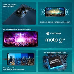 MOTOROLA moto g13 128 GB, Matte Charcoal