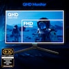 MEDION® ERAZER® Spectator X50 (MD 21732), QHD Monitor, 80 cm (32''), QHD Display, 165Hz, HDR10, HDMI® Anschluss und DisplayPort