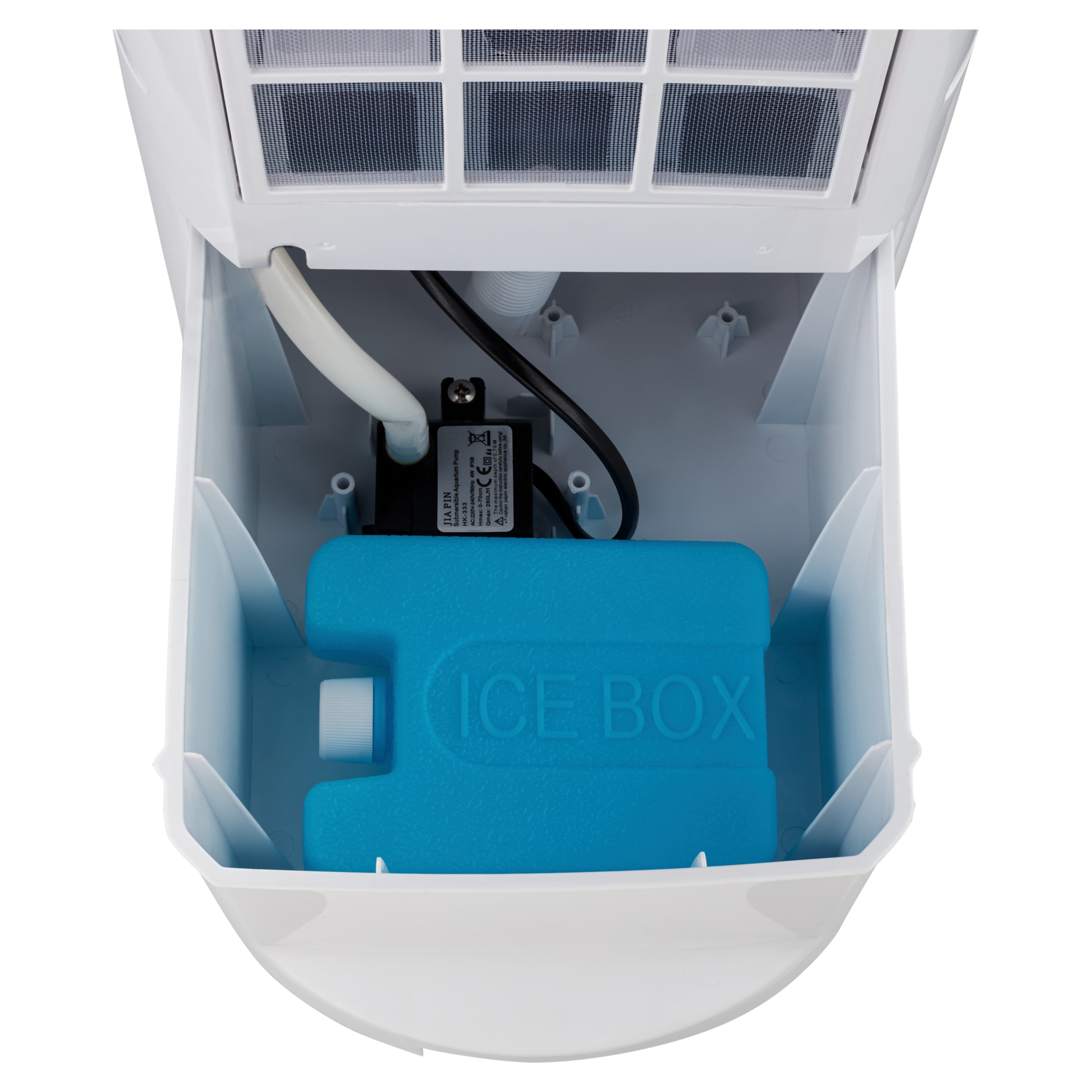 MEDION® Luftkühler MD 10816, Luftkühlung durch Verdunstungskälte, Leistung 70 W, Volumen Wassertank ca. 4 L, 3 Gebläsestufen