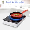 MEDION® LIFE Induktions- kochplatte   MD 18490, 2000 Watt Induktionsleistung, 8 Automatikprogramme, automatische Topferkennung