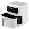 MEDION® LIFE® P10 XL Duo Heißluftfritteuse MD 11750, 100 Rezepte in der Life+ App, mit 2 Heizelementen, 2.150 W Gesamtleistung, ölfreies Frittieren, 9 Automatikprogramme, 6,8 L Nutzinhalt