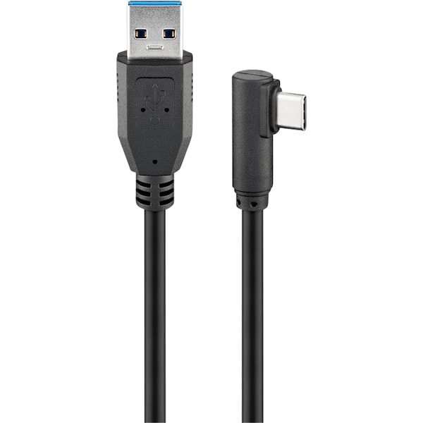 Goobay Usb C Naar Usb A 3 0 Kabel 90 Voor Supersnelle Synchronisatie En Opladen Met Maximaal 15 W Medion Be Online Shop