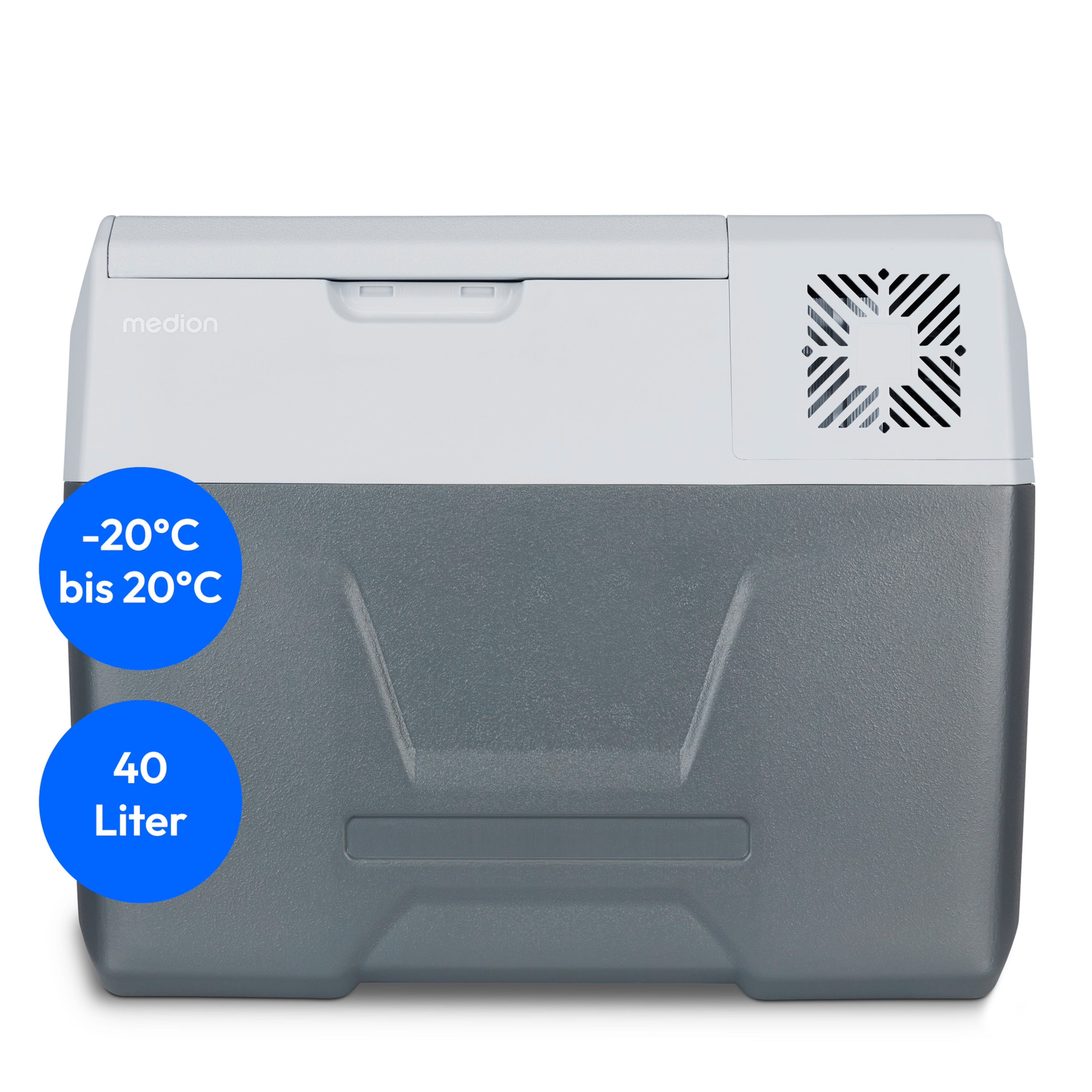 MEDION® LIFE Kühl- und Gefrierbox MD13111, -20°C bis 20°C, mit Kompressor, 60 Watt,  39 L Stauraum, LED Anzeige, Energieeffizenzklasse D