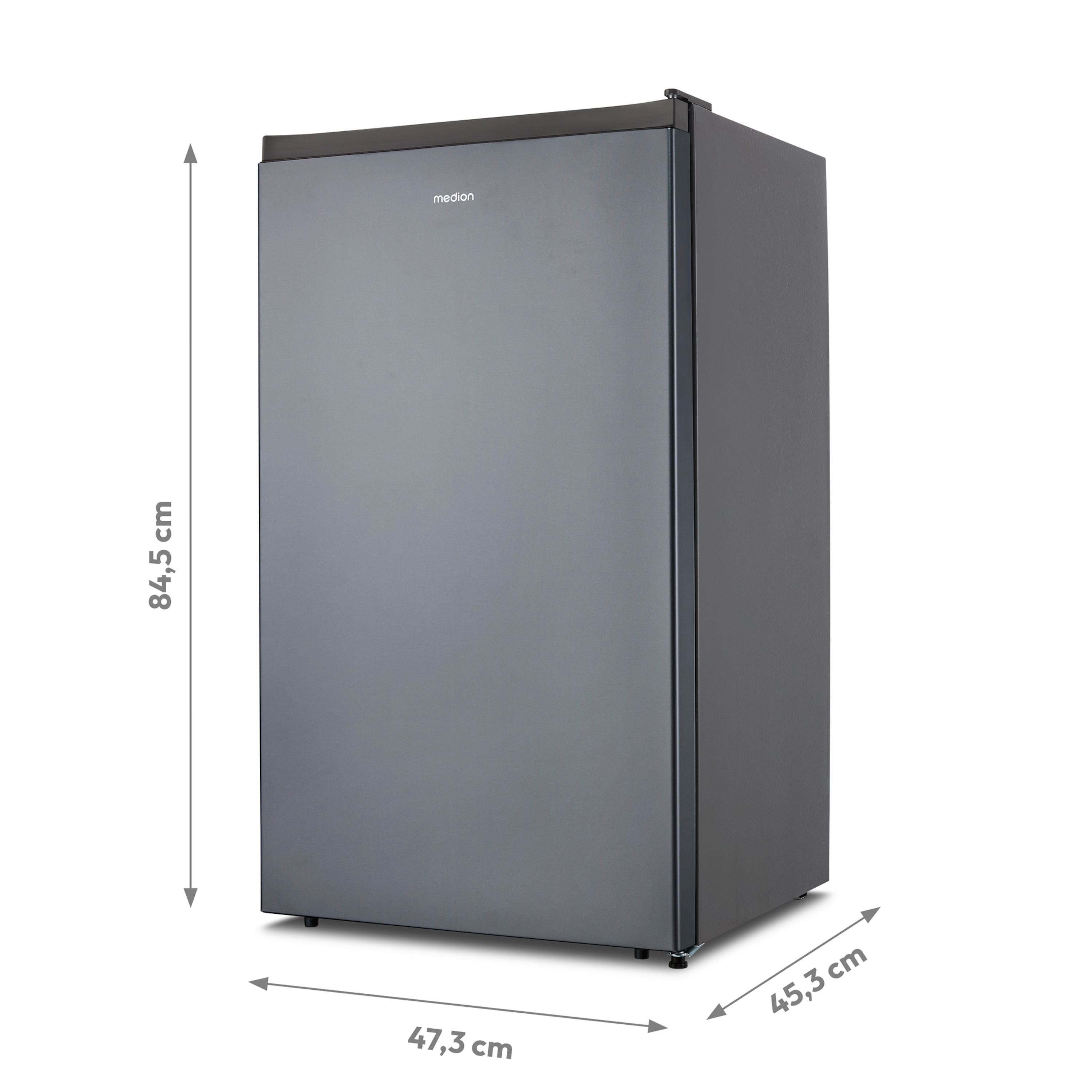 MEDION® LIFE® Kühlschrank MD 37767, 92 L Nutzinhalt, 40 dB, Stufenlose Temperaturreglung, Höhenverstellbare Füße, Energieeffizienzsklasse E