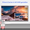 MEDION® LIFE X8552504 (MD 855600) QLED Smart-TV, 138,8 cm (55'') Ultra HD Display, HDR, Dolby Vision®, MEMC, PVR ready, VIDAA App Store, NETFLIX, Disney+, Paramount+ & Amazon Prime Video App, Bluetooth®, DTS X, Dolby Atmos®, HD Triple Tuner