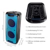 MEDION® LIFE® PX-1 Plus Partylautsprecher, tragbares Bluetooth® Soundsystem, verschiedene Lichteffekte, satter Sound, True Wireless Stereo Funktion, 2 x 50 W RMS