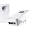 DEVOLO Magic 2 LAN Starter Kit MD 88441 | 2400 Mbit/s | 3 Gigabit LAN poorten | Tot 500 meter | Contactdoos met kinderslot