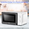 MEDION® LIFE® Mikrowelle MD 11475, 700 W Leistung, 20 L kompakt, 5 Mikrowellenstufen, Auftaufunktion, Timerfunktion