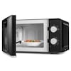MEDION® LIFE® Mikrowelle MD 11475, 700 W Leistung, 20 L kompakt, 5 Mikrowellenstufen, Auftaufunktion, Timerfunktion