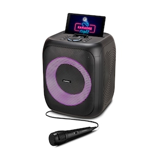 MEDION® LIFE® S61991 Partylautsprecher, tragbares Bluetooth®-Soundsystem. Bluetooth® 5.3 für kabellose Musikübertragung, verschiedene Lichteffekte, integrierter Akku, TWS-Funktion, 50 W RMS