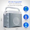 MEDION® LIFE® Thermoelektrische Kühlbox MD 10735, Kühl- und Warmhaltefunktion, 25 L Kapazität, 12V-, 230V- und USB-Anschlüsse zur Stromversorgung
