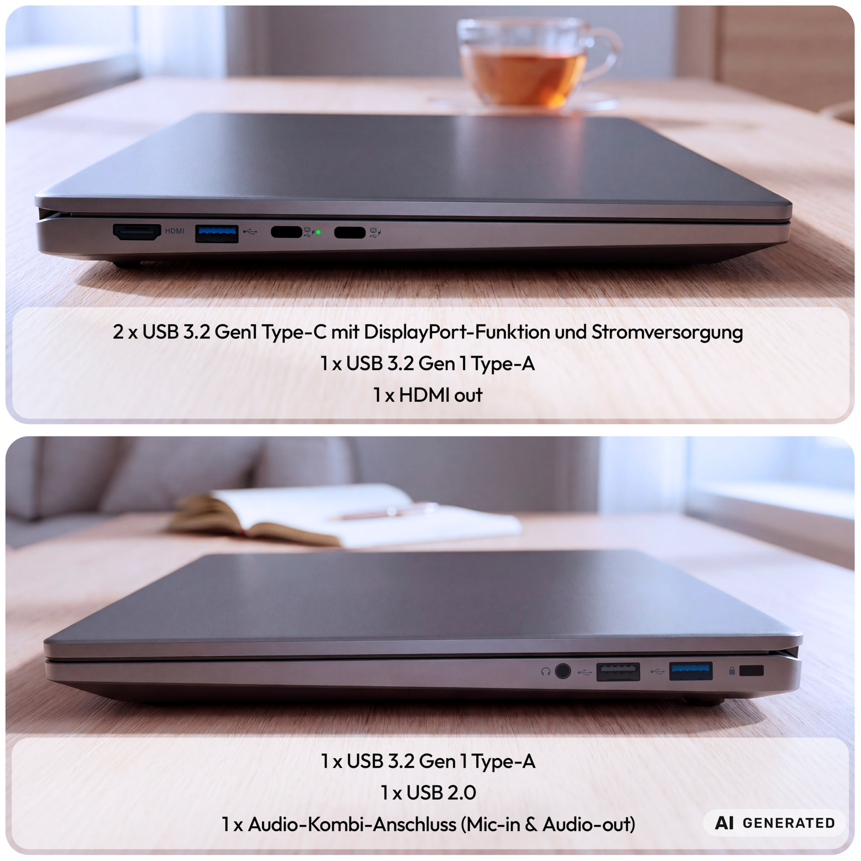 MEDION® Avantum 15 S2 Laptop, Intel® Core™ Ultra 7 258V, Windows 11 Home, 39,5 cm (15,6") FHD Display, 500 GB SSD, 32 GB RAM, KEIN NETZTEIL