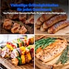 MEDION® LIFE Tischgrill mit Dual-Zonen-System (MD12027), 2,400 Watt, 2 abnehmbare Platten, LED-Statusanzeige (weiß, rot, grün), IPX4-Schutz